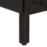 Side Cabinet Black 60x33x75 cm Solid Wood Mango 356845