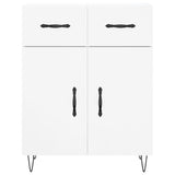 Sideboard High Gloss White 69.5x34x90 cm Engineered Wood 827974