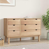 Drawer Cabinet OTTA 111x43x73.5cm Solid Wood Pine 348585