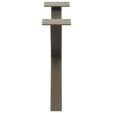 Coffee Table Legs X-Shaped 2 pcs Natural Steel 50x cm Steel 4012879