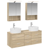 Bathroom Furniture Set 5 pcs Sonoma Oak 3406921
