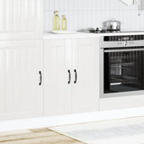 Sink Base Cabinet Lucca High Gloss White Engineered Wood 853679