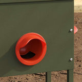 Chicken Feeder Olive Green 41.5 x 20.5 x 33 cm 874655