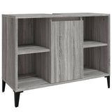 3 Piece Bathroom Furniture Set Grey Sonoma Engineered Wood 3185627