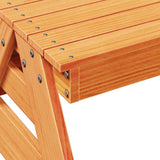 Picnic Table for Kids Wax Brown 88x97x52 cm Solid Wood Pine 844656