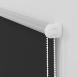 Roller Blind Blackout 120 x 230 cm Black 240167