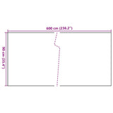 Balcony Screen Anthracite 600x90 cm Poly Rattan 156245
