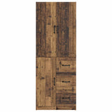Cabinet Set 2 pcs Old Wood Engineered Wood 3416986
