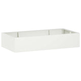 Retaining Wall 6 pcs 200 x 100 x 30 cm Steel White 3449220