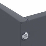 Lawn Edging 6 pcs Anthracite 60 x 60 x 13 cm Steel 874735