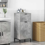 Bathroom Cabinet with Drawer Concrete Grey 39.5 x 36 x 88 cm 883397