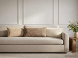 Throw Pillow 6 pcs HEERLEN Cream 40 x 60 cm Chenille Fabric 925076