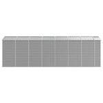 Garden Shed Light Grey 191x640x198 cm Galvanised Steel 3188248