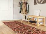 Rug Runner MARSA Multicolour 80 x 400 cm Polyester and PVC 42023268
