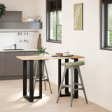 Bar Table Legs T-Shaped 2 pcs Black 60x35x cm Steel 4013080