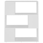 Book Cabinet Room Divider White 80x24x94 cm Engineered Wood 809125