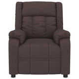 Recliner Chair Dark brown 82 x 93 x 96 cm Fabric 348113