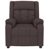 Massage Chair Reclining Dark brown 82 x 93 x 96 cm Fabric 348125