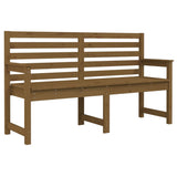 Garden Bench Honey Brown 159.5x48x91.5 cm Solid Wood Pine 824070
