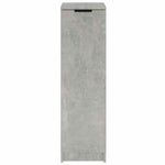 Shoe Cabinet Concrete Grey 30x35x100 cm Engineered Wood 811434
