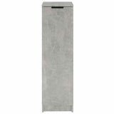 Shoe Cabinet Concrete Grey 30x35x100 cm Engineered Wood 811434