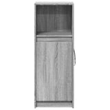 Sideboard with LED Grey Sonoma 38x34x100 cm Engineered Wood 852171