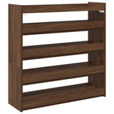 Shoe Rack Brown Oak 80x25x81 cm Engineered Wood 859911