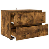 Storage Cabinet Smoked Oak 80 x 48 x 57 cm Engineered Wood 888822