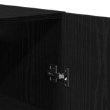 Wall Cabinet Black Oak 60x31x60 cm Engineered Wood 862113