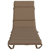 Sunlounger Cushion GEMERT 100% Polyester Taupe 200 x 60 x 3 cm 948502