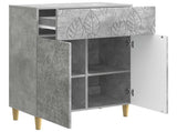 Sideboard Concrete Grey 66 x 34.5 x 90 cm Engineered Wood 895098