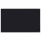 Kitchen Backsplash Black 100 x 60 cm Tempered Glass 249492