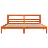 Bed Frame without Mattress Wax Brown 180x200 cm Super King Solid Wood Pine 3306068