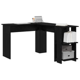 Corner Desk Black Oak 140 x 113.5 x 75 cm Engineered Wood 869555