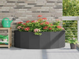 Planter Black 120 x 60 x 50 cm Steel 883703