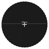 Jumping Mat Fabric Black for 10 Feet/3.05 m Round Trampoline 92403