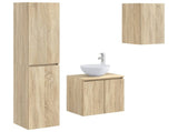 Bathroom Furniture Set 3 pcs Sonoma Oak 33 x 34.5 x 160 cm 3406065