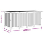 Garden Storage Box 200x80x75 cm Solid Wood Acacia 319709