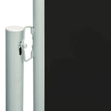 Patio Retractable Side Awning 200x600 cm Black 317970