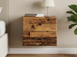 Wall-Mounted Bedside Cabinet Old Wood 34.5 x 33 x 40 cm 899161