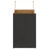 Paper Bags 250 pcs with Handles Black 26x17x25 cm 4101871