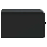 Wall-Mounted Bedside Cabinet 2 pcs Black 34.5 x 33 x 20 cm 898938