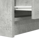Bedside Cabinets with 2 Drawers 2 pcs Concrete Grey 38x34x80 cm 861362