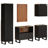 5 Piece Bathroom Furniture Set Solid Wood Acacia 3217107