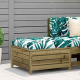 Garden Footstool 62x63.5x32 cm Impregnated Wood Pine 844902