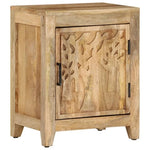 ZNTS Bedside Cabinet 40x30x50 cm Solid Mango Wood 320811