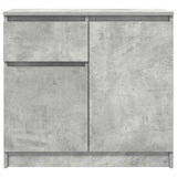 Sideboard with Drawer Concrete Grey 71x35x65 cm Engineered Wood 861601