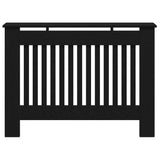 Radiator Cover Black Oak 112 x 19 x 81.5 cm Engineered Wood 884113