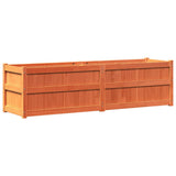 Garden Planter Wax Brown 180x50x50 cm Solid Wood Pine 837506