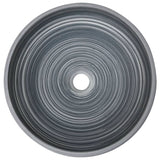 Countertop Basin Grey Round 41x14 cm Ceramic 155066